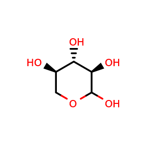 Chemical structure of D-Xylopyranose , CAS 7261-26-9, AChemBlock Y220329