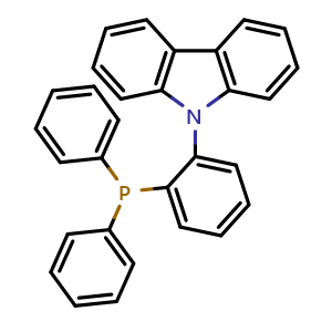 Chemical structure of 9-[2-(Diphenylphosphino)phenyl]-9H-carbazole , CAS 1308652-67-6, AChemBlock Y220353