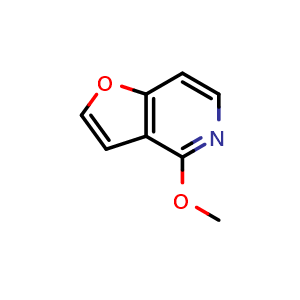 Chemical structure of 4-Methoxyfuro[3,2-c]pyridine , CAS 63618-60-0, AChemBlock Y220355