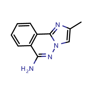 Chemical structure of 2-Methylimidazo[2,1-a]phthalazin-6-amine , CAS 54753-09-2, AChemBlock Y220401