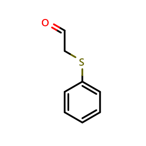 Chemical structure of 2-(Phenylthio)acetaldehyde , CAS 66303-55-7, AChemBlock Y220406