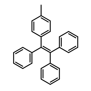 Chemical structure of (2-(P-tolyl)ethene-1,1,2-triyl)tribenzene , CAS 70592-06-2, AChemBlock Y220432