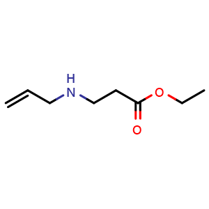 Chemical structure of Ethyl 3-[(prop-2-en-1-yl)amino]propanoate , CAS 44981-87-5, AChemBlock Y220520