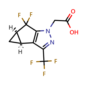 2-((3bS,4aR)-5,5-Difluoro-3-(trifluoromethyl)-3b,4,4a,5-tetrahydro-1H-cyclopropa[3,4]cyclopenta[1,2-c]pyrazol-1-yl)acetic acid