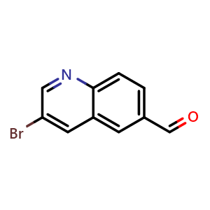 Chemical structure of 3-Bromoquinoline-6-carbaldehyde , CAS 860757-84-2, AChemBlock Y220554