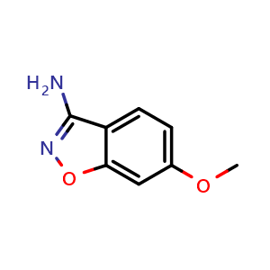 Chemical structure of 6-Methoxybenzo[d]isoxazol-3-amine , CAS 157368-82-6, AChemBlock Y220601
