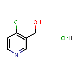 Chemical structure of (4-Chloropyridin-3-yl)methanol hydrochloride , CAS 245124-17-8, AChemBlock Y220682