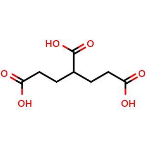 Chemical structure of 1,3,5-Pentanetricarboxylic acid , CAS 6940-58-5, AChemBlock Y220687