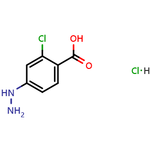 2-Chloro-4-hydrazinylbenzoic acid hydrochloride