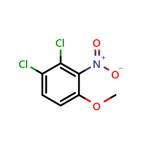 Chemical structure of 1,2-Dichloro-4-methoxy-3-nitrobenzene , CAS 1806275-40-0, AChemBlock Y220733
