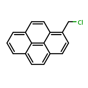 Chemical structure of 1-Chloromethylpyrene , CAS 1086-00-6, AChemBlock Y220757