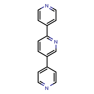 Chemical structure of 2,5-Bis(pyrid-4-yl)pyridine , CAS 106047-32-9, AChemBlock Y220775