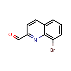 Chemical structure of 8-Bromoquinoline-2-carbaldehyde , CAS 904886-25-5, AChemBlock Y220788