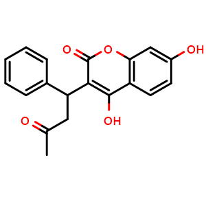 Chemical structure of 7-Hydroxywarfarin , CAS 17834-03-6, AChemBlock Y220869