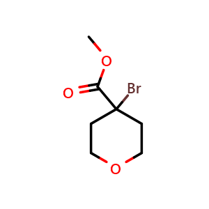 Chemical structure of Methyl 4-bromotetrahydro-2H-pyran-4-carboxylate , CAS 1192067-13-2, AChemBlock Y220938