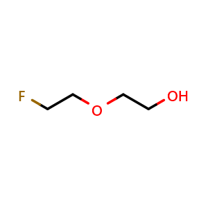 Chemical structure of 2-(2-Fluoroethoxy)ethanol , CAS 373-22-8, AChemBlock Y220946