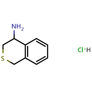 Chemical structure of Isothiochroman-4-amine hydrochloride , CAS 143127-83-7, AChemBlock Y220962