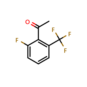 Chemical structure of 2'-Fluoro-6'-(trifluoromethyl)acetophenone , CAS 174013-29-7, AChemBlock Y220975
