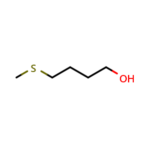 Chemical structure of 4-(Methylthio)-1-butanol , CAS 20582-85-8, AChemBlock Y220976