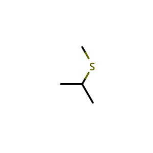 Chemical structure of Isopropyl methyl sulfide , CAS 1551-21-9, AChemBlock Y220985