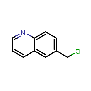 Chemical structure of 6-(Chloromethyl)quinoline , CAS 2644-82-8, AChemBlock Y220988