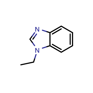 Chemical structure of N-Ethylbenzimidazole , CAS 7035-68-9, AChemBlock Y220995
