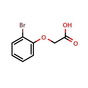 Chemical structure of o-Bromophenoxyacetic acid , CAS 1879-56-7, AChemBlock Y221012