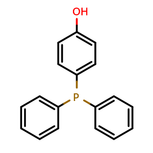 Chemical structure of 4-(Diphenylphosphino)phenol , CAS 5068-21-3, AChemBlock Y221088