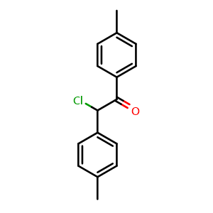 Chemical structure of 2-Chloro-1,2-bis(4-methylphenyl)ethanone , CAS 71193-32-3, AChemBlock Y221163