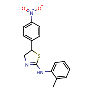 N-(2-Methylphenyl)-5-(4-nitrophenyl)-4,5-dihydro-1,3-thiazol-2-amine