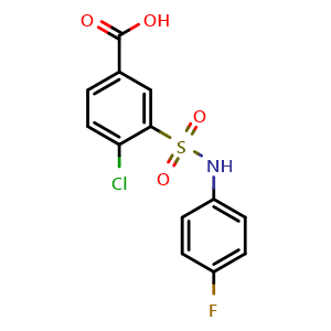 4-Chloro-3-[(4-fluorophenyl)sulfamoyl]benzoic acid
