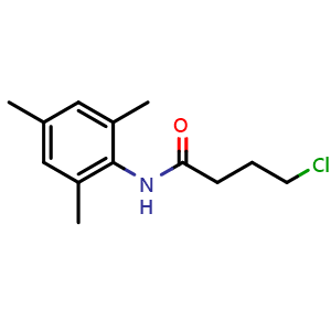 Chemical structure of 4-Chloro-N-(2,4,6-trimethylphenyl)butanamide , CAS 121513-35-7, AChemBlock Y221246