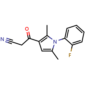 3-[1-(2-fluorophenyl)-2,5-dimethyl-1H-pyrrol-3-yl]-3-oxopropanenitrile