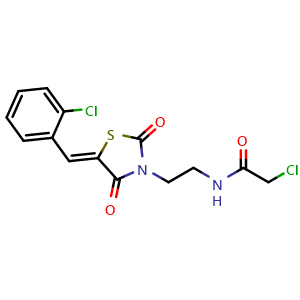 2-Chloro-N-(2-{5-[(2-chlorophenyl)methylidene]-2,4-dioxo-1,3-thiazolidin-3-yl}ethyl)acetamide