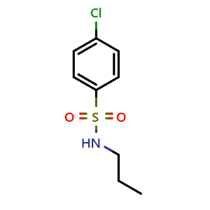 Chemical structure of 4-Chloro-n-propylbenzene-1-sulfonamide , CAS 28860-18-6, AChemBlock Y221268