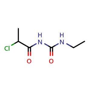 Chemical structure of 3-(2-Chloropropanoyl)-1-ethylurea , CAS 554426-65-2, AChemBlock Y221269