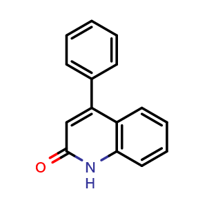 Chemical structure of 4-Phenyl-1,2-dihydroquinolin-2-one , CAS 5855-57-2, AChemBlock Y221282