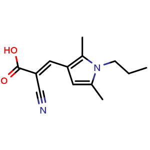 2-Cyano-3-(2,5-dimethyl-1-propyl-1h-pyrrol-3-yl)prop-2-enoic acid