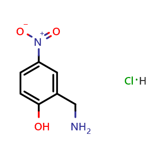 Chemical structure of 2-(Aminomethyl)-4-nitrophenol hydrochloride , CAS 113186-97-3, AChemBlock Y221370
