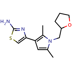 4-[2,5-Dimethyl-1-[(tetrahydro-2-furanyl)methyl]-1H-pyrrol-3-yl]-2-thiazolamine