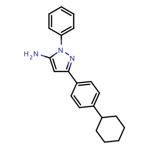3-(4-Cyclohexylphenyl)-1-phenyl-1h-pyrazol-5-amine