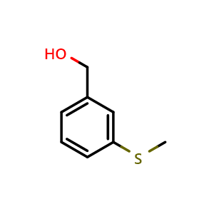 Chemical structure of [3-(methylsulfanyl)phenyl]methanol , CAS 59083-33-9, AChemBlock Y221455