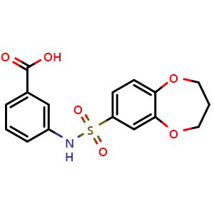 3-(3,4-Dihydro-2h-1,5-benzodioxepine-7-sulfonamido)benzoic acid