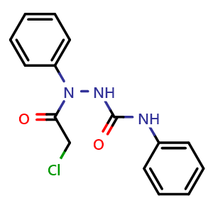 Chemical structure of 2-Chloro-n-phenyl-n-[(phenylcarbamoyl)amino]acetamide , CAS 857041-79-3, AChemBlock Y221503