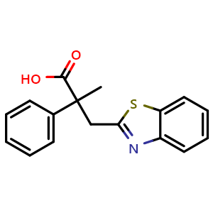 3-(1,3-Benzothiazol-2-yl)-2-methyl-2-phenylpropanoic acid
