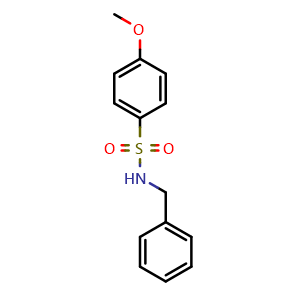 Chemical structure of n-Benzyl-4-methoxybenzene-1-sulfonamide , CAS 119059-70-0, AChemBlock Y221618