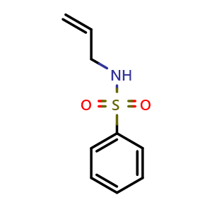 Chemical structure of N-2-Propen-1-ylbenzenesulfonamide , CAS 50487-70-2, AChemBlock Y221620