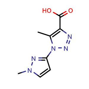5-Methyl-1-(1-methyl-1h-pyrazol-3-yl)-1h-1,2,3-triazole-4-carboxylic acid