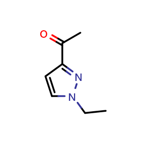 Chemical structure of 1-(1-Ethyl-1h-pyrazol-3-yl)ethan-1-one , CAS 1004193-93-4, AChemBlock Y221666