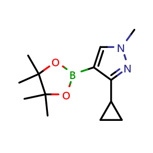 3-Cyclopropyl-1-methyl-4-(tetramethyl-1,3,2-dioxaborolan-2-yl)-1h-pyrazole